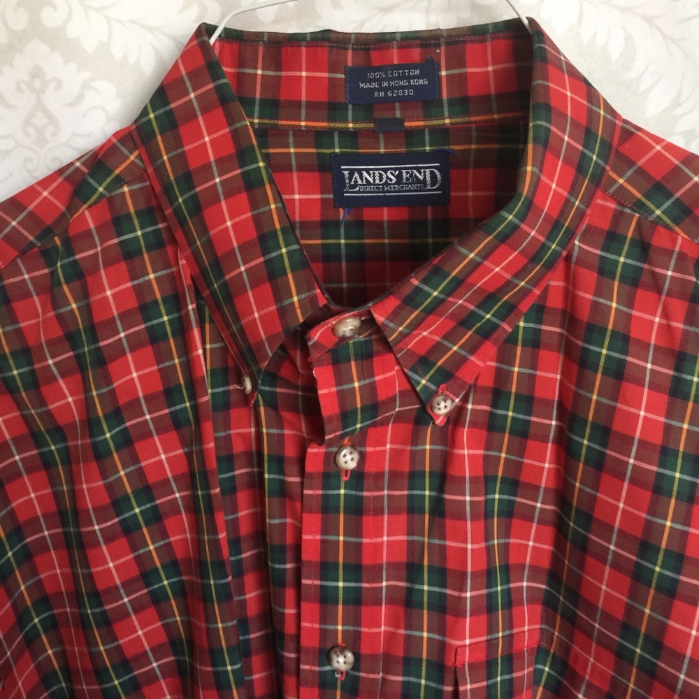 Land’s End Men’s Dress Shirt L
